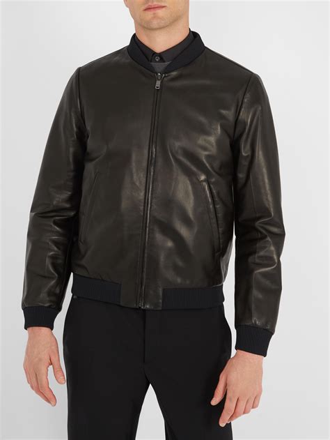 prada milano leather jacket price|prada jacket men denim.